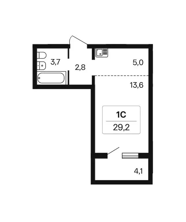 Квартира-студия: Новосибирск, Игарская улица, 5 (29 м) - Фото 0