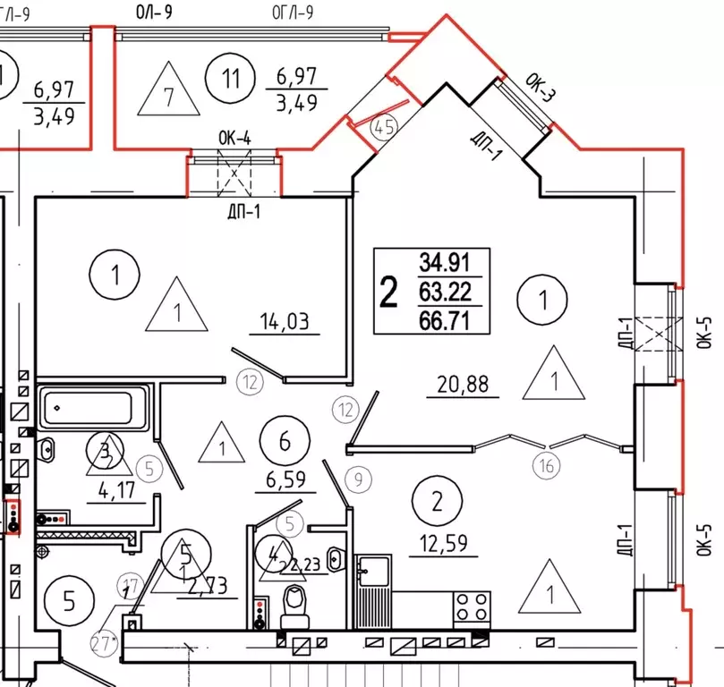 Продаётся 2-к квартира, 70.5 м - Фото 0