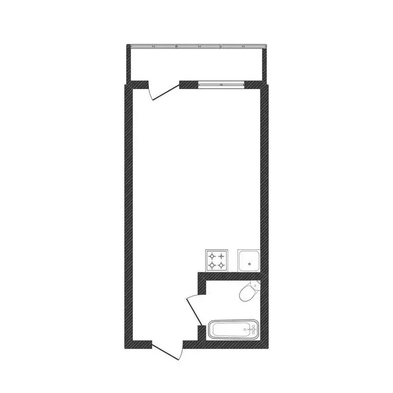 Квартира-студия: Воронеж, Острогожская улица, 168С (27.2 м) - Фото 1