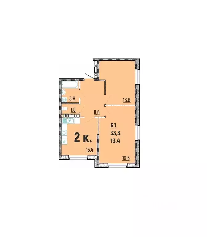 2-к кв. Краснодарский край, Туапсинский муниципальный округ, с. Агой ... - Фото 1