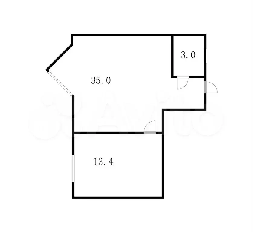 1-к. квартира, 51 м, 4/6 эт. - Фото 0