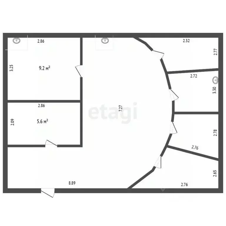Офис в Тюменская область, Тюмень ул. Герцена, 64 (106 м) - Фото 2