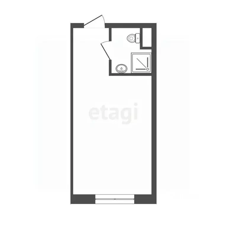 Студия Севастополь Севастопольская зона ЮБК кв-л, 20А (25.6 м) - Фото 1