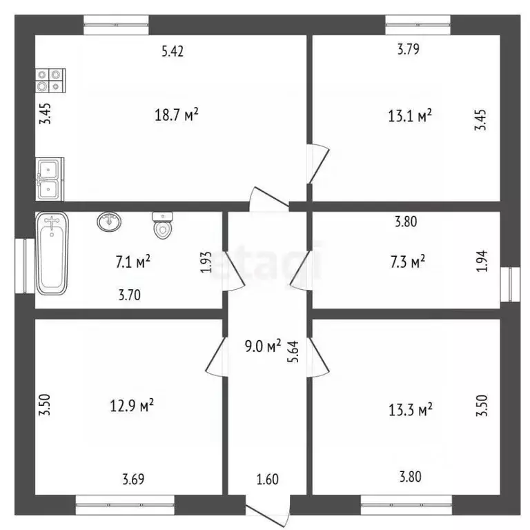 Дом в Ростовская область, Азовский район, с. Пешково ул. Карла Маркса ... - Фото 2