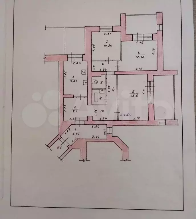 3-к. квартира, 91,3м, 12/16эт. - Фото 0