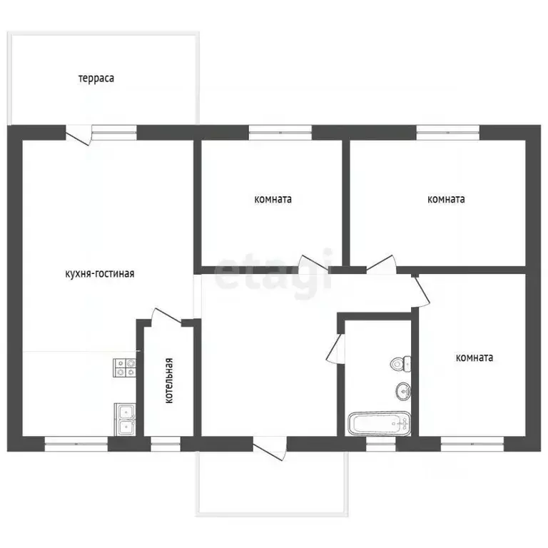 Дом в Пермский край, Пермский муниципальный округ, Южные Протасы кв-л ... - Фото 2