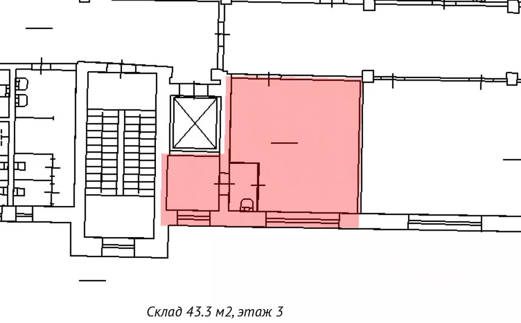 Склад в Санкт-Петербург Промышленная ул., 5 (43 м) - Фото 1