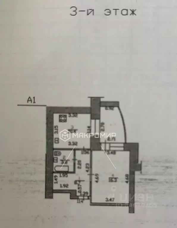 1-к кв. Орловская область, Орел ул. Емлютина, 12 (39.2 м) - Фото 2