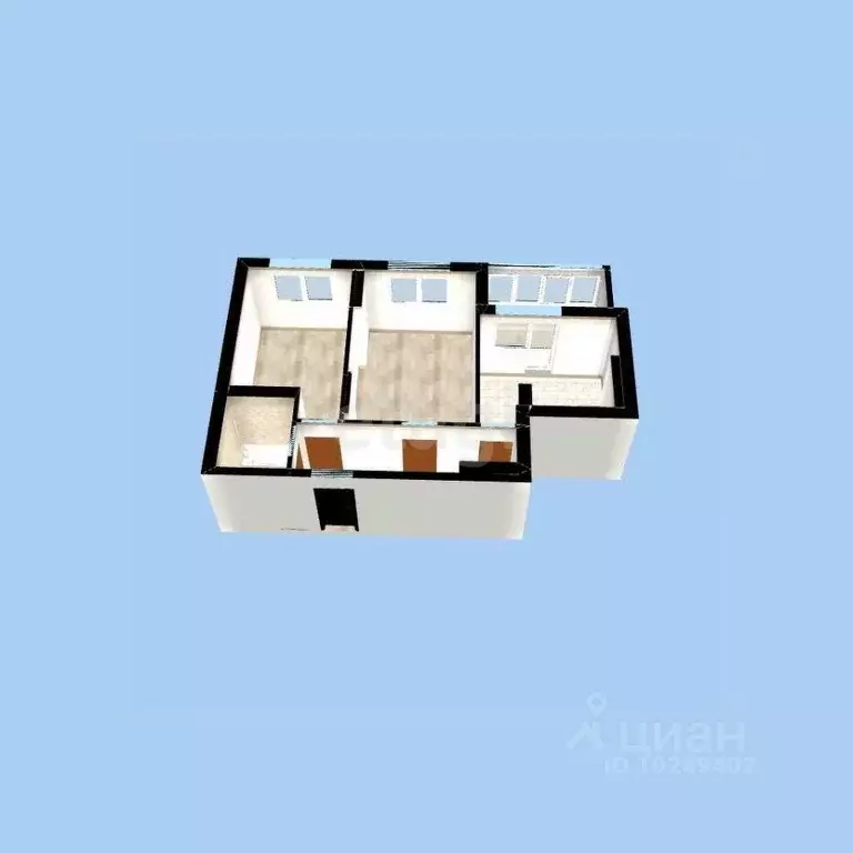 2-к кв. Башкортостан, Уфа Инорс мкр, ул. Новоселов, 8 (51.39 м) - Фото 1
