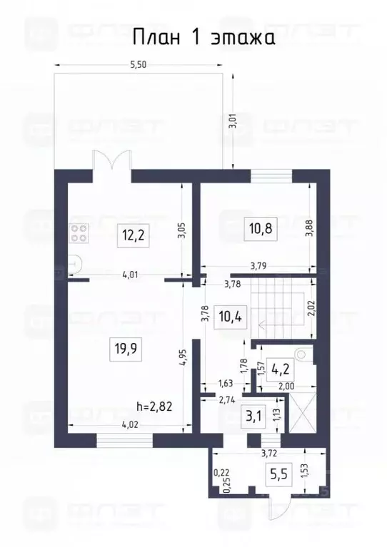 Дом в Татарстан, Казань Вишневка жилмассив, ул. Заречная, 29В (124 м) - Фото 1