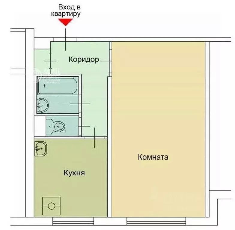 1-к кв. Москва Ореховый бул., 39К1 (33.0 м) - Фото 1