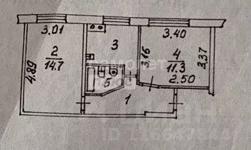 2-к кв. Ханты-Мансийский АО, Сургут проезд Дружбы, 5 (41.5 м) - Фото 2