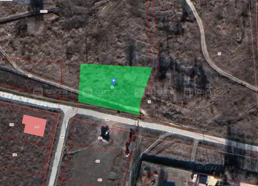 Участок в Татарстан, Лаишевский район, Нармонское с/пос, с. Тетеево ... - Фото 2