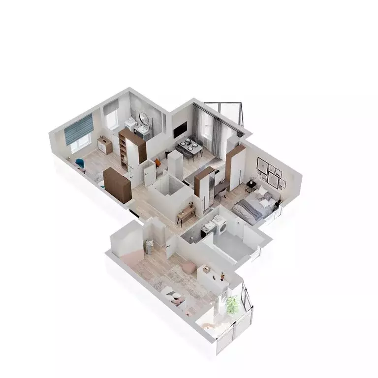 4-комнатная квартира: Мурино, улица Шувалова, 34 (84 м) - Фото 1