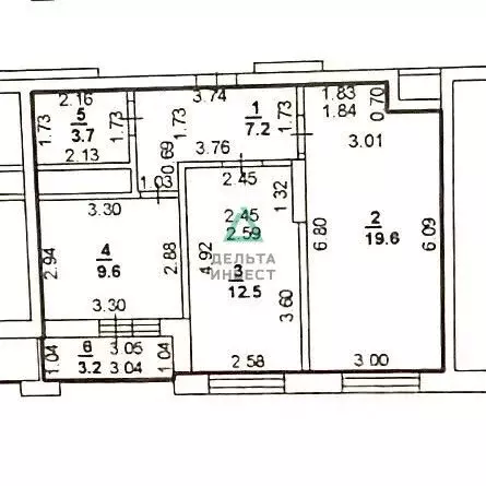 2-к кв. Башкортостан, Уфа ул. Кирова, 130 (52.6 м) - Фото 2