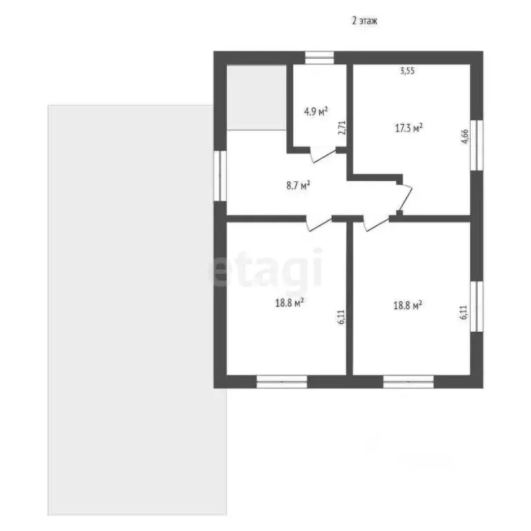 Дом в Ямало-Ненецкий АО, Новый Уренгой Сатурн ТСН, ул. Любимая (208 м) - Фото 2