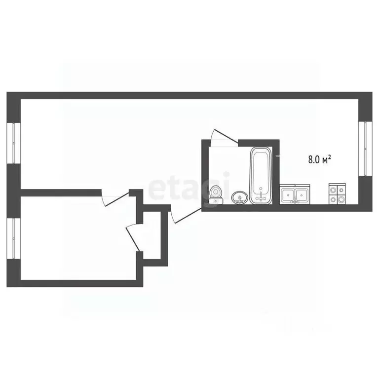 1-к кв. Крым, Ялта ул. Найденова, 31 (70.0 м) - Фото 2