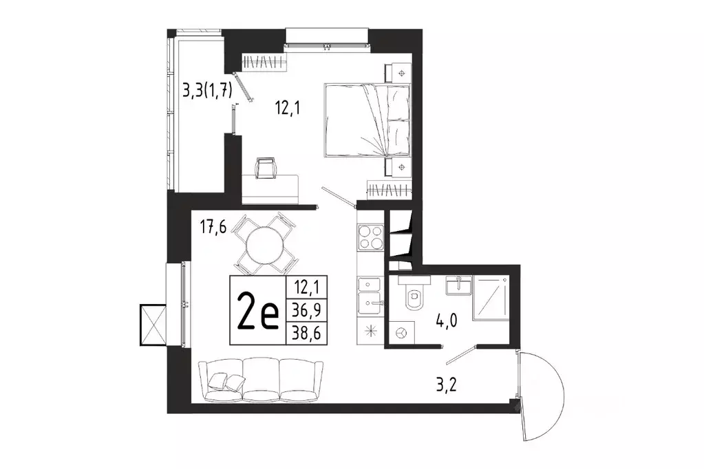 1-к кв. Московская область, Химки Клязьма-Старбеево мкр, Международный ... - Фото 0