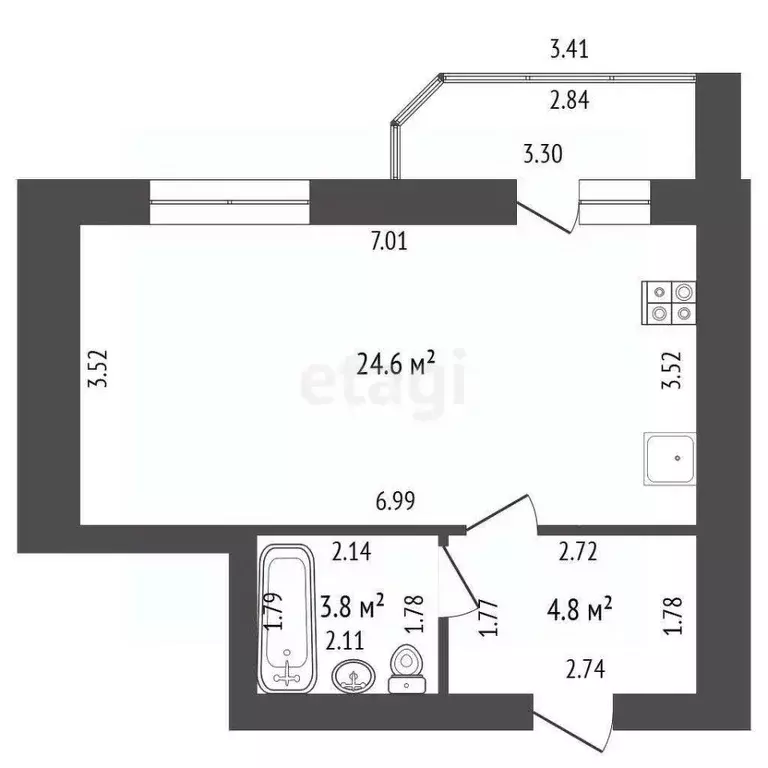 Студия Мордовия, Саранск Волгоградская ул., 64 (33.3 м) - Фото 2