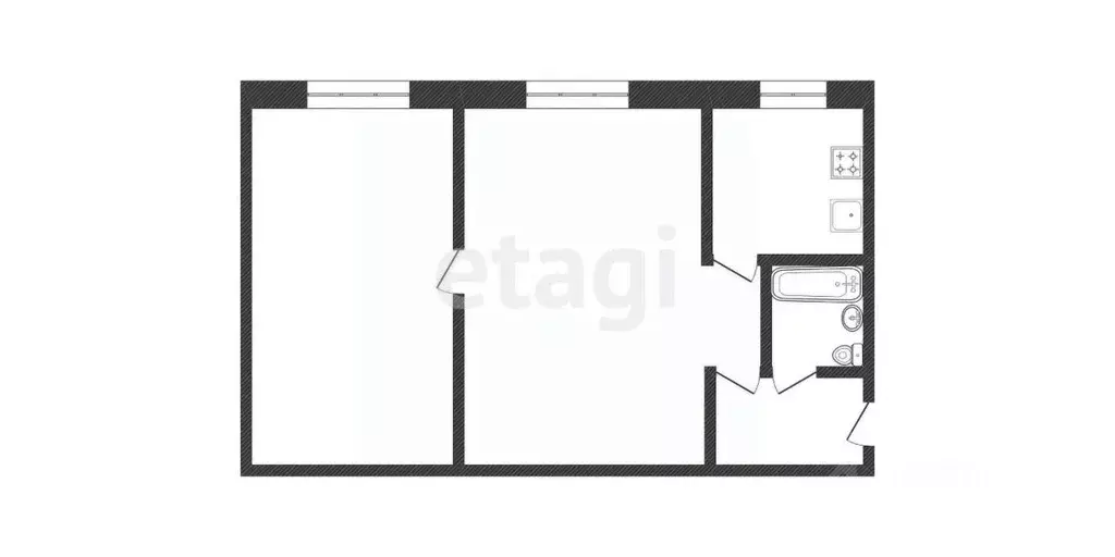 2-к кв. Курганская область, Курган ул. Кирова, 98 (44.0 м) - Фото 2