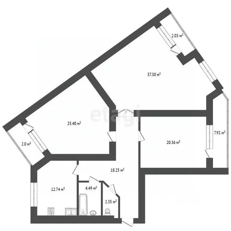 3-к кв. Калининградская область, Калининград ул. Глинки, 1 (130.0 м) - Фото 1