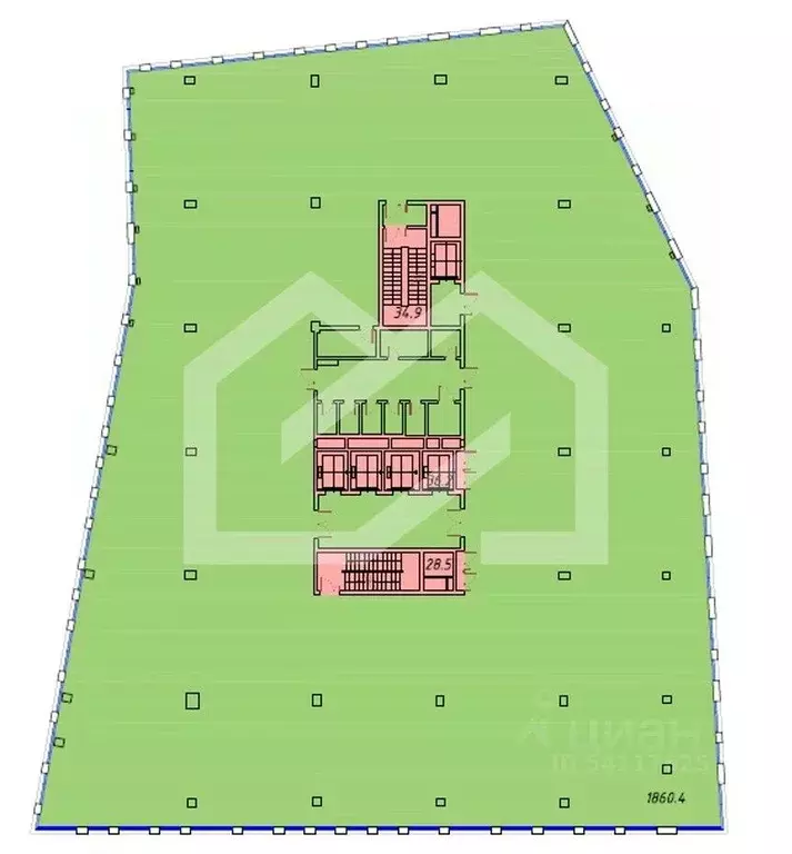 Помещение свободного назначения в Москва Нахимовский просп., 58 (2084 ... - Фото 2