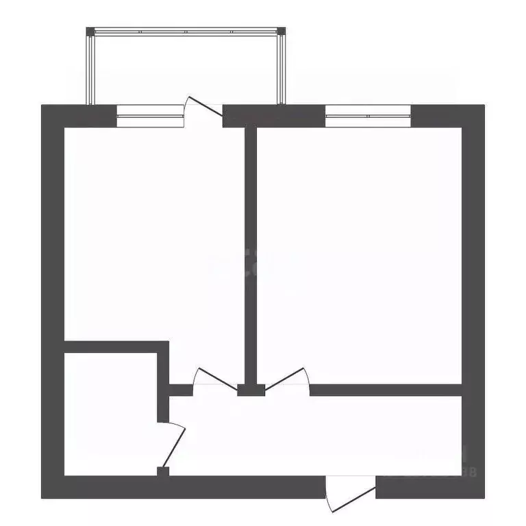 1-к кв. Амурская область, Благовещенск Политехническая ул., 3 (48.2 м) - Фото 1