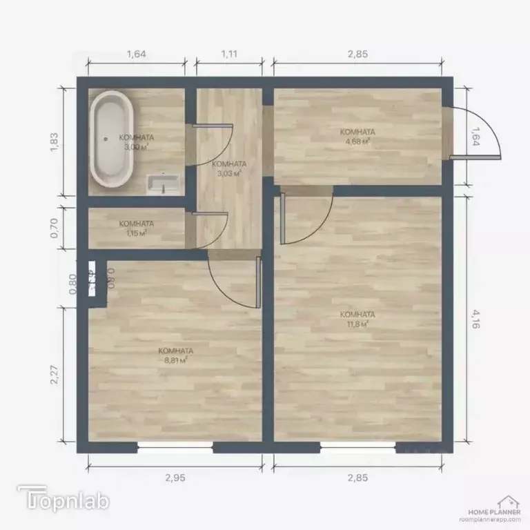 1-к кв. Калининградская область, Калининград Чкаловск мкр, ул. ... - Фото 2