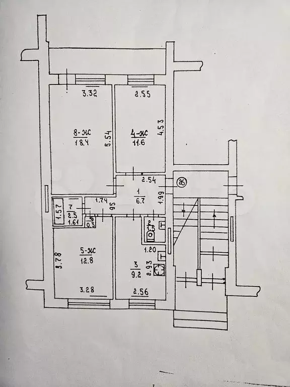 3-к. квартира, 63 м, 1/5 эт. - Фото 0