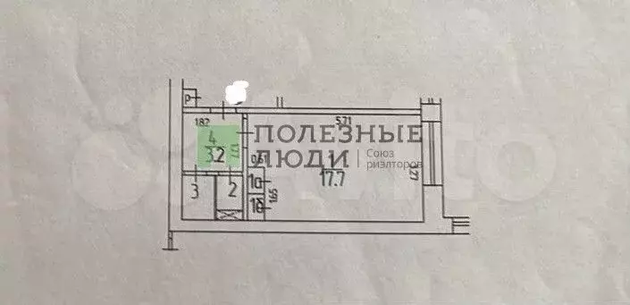 Квартира-студия, 24,4 м, 6/9 эт. - Фото 0