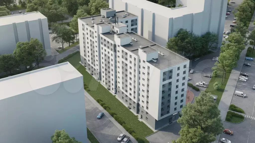 2-к. квартира, 58,4 м, 4/10 эт. - Фото 1