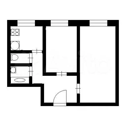 2-к. квартира, 45 м, 7/9 эт. - Фото 0