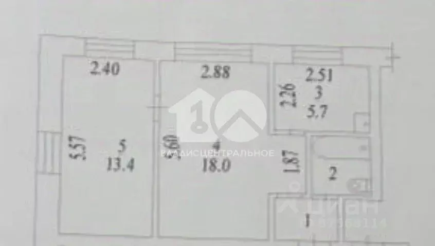 2-к кв. Новосибирская область, Бердск ул. Ленина, 14 (42.0 м) - Фото 1
