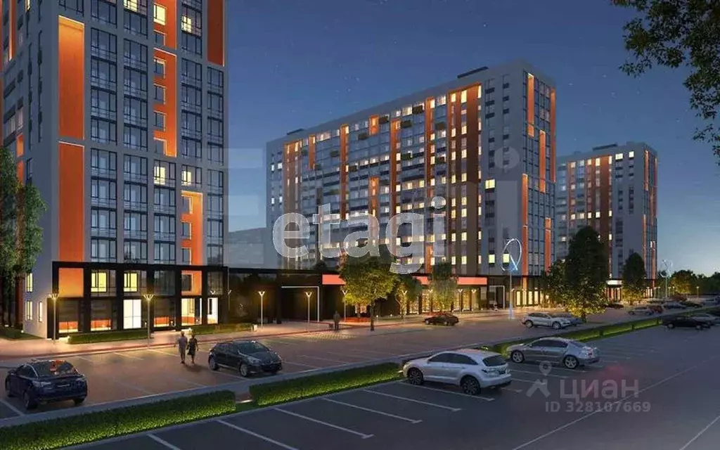 1-к кв. Тюменская область, Тюмень ул. Андрея Бушуева, 2 (34.2 м) - Фото 1