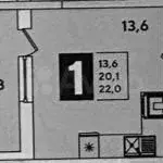 Квартира-студия, 22 м, 12/16 эт. - Фото 0