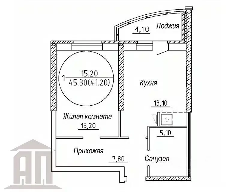 1-к кв. Тверская область, Тверь ул. Спартака, 2 (45.3 м) - Фото 1