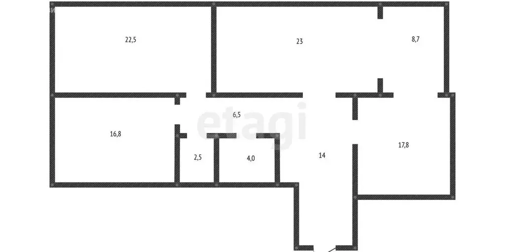 3-комнатная квартира: Махачкала, улица Азизова, 32 (112 м) - Фото 1