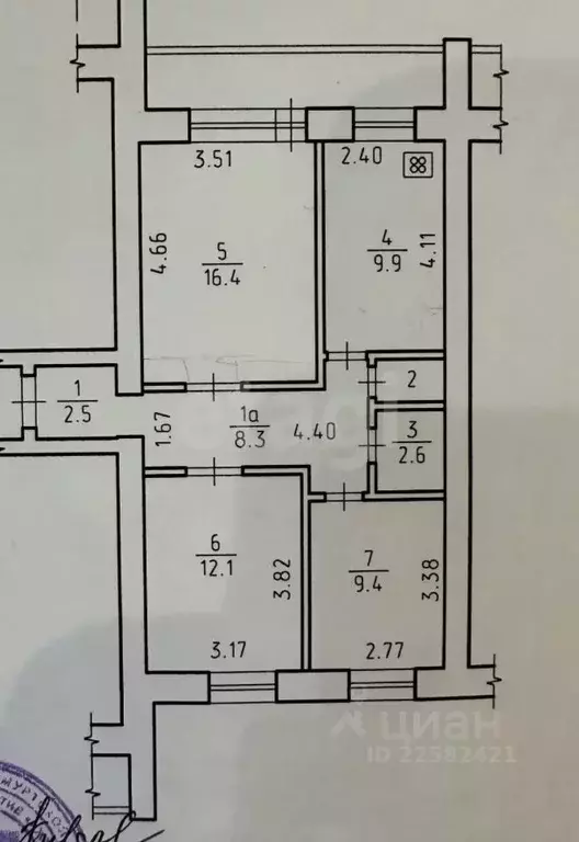 3-к кв. Удмуртия, Ижевск Ракетная ул., 36 (62.5 м) - Фото 1
