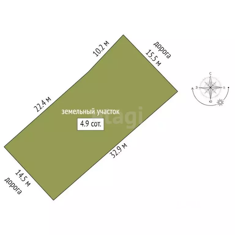 Участок в Ростовская область, Азов Азовский район, Азовская ул. (4.9 ... - Фото 2