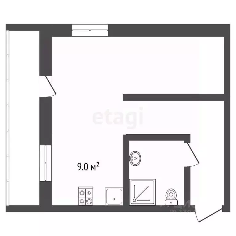 Студия Ярославская область, Рыбинск просп. Ленина, 174 (30.0 м) - Фото 2