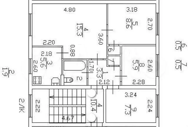 4-к. квартира, 48,9 м, 3/5 эт. - Фото 0