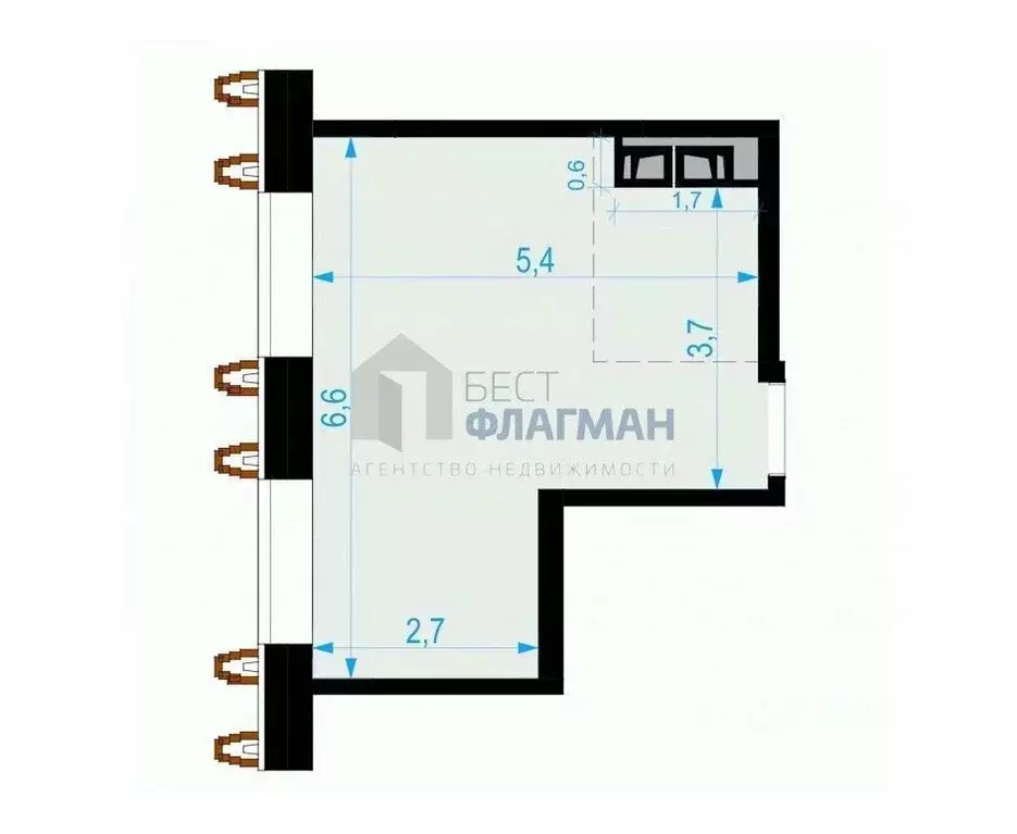 Помещение свободного назначения в Москва Выборгская ул., 18 (28 м) - Фото 2