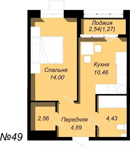 1-к кв. Приморский край, Владивосток Учитель СТ,  (36.3 м) - Фото 0