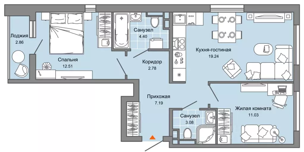 3-к кв. Ульяновская область, Ульяновск Новый Город мкр, Светлые ... - Фото 0