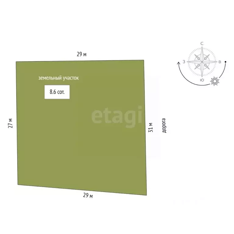 Участок в Ростовская область, Аксайский район, Щепкинское с/пос, пос. ... - Фото 2