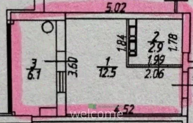 Студия Ставропольский край, Ставрополь ул. 45-я Параллель, 48 (21.5 м) - Фото 2