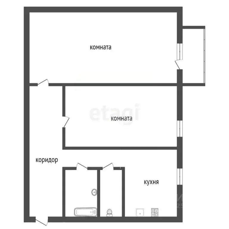 2-к кв. Воронежская область, Воронеж пл. Ленина, 9 (58.2 м) - Фото 1