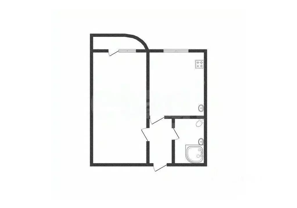 1-к кв. Курская область, Курск просп. Анатолия Дериглазова, 21 (35.8 ... - Фото 2