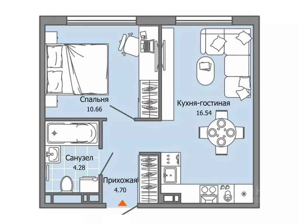 1-к кв. Ульяновская область, Ульяновск Город Новаторов жилой комплекс, ... - Фото 0