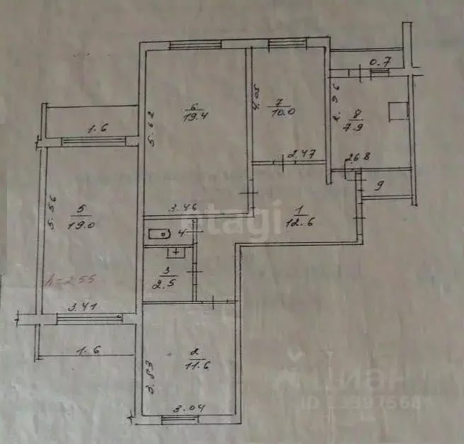 4-к кв. Тверская область, Тверь ул. Хромова, 21 (85.1 м) - Фото 2